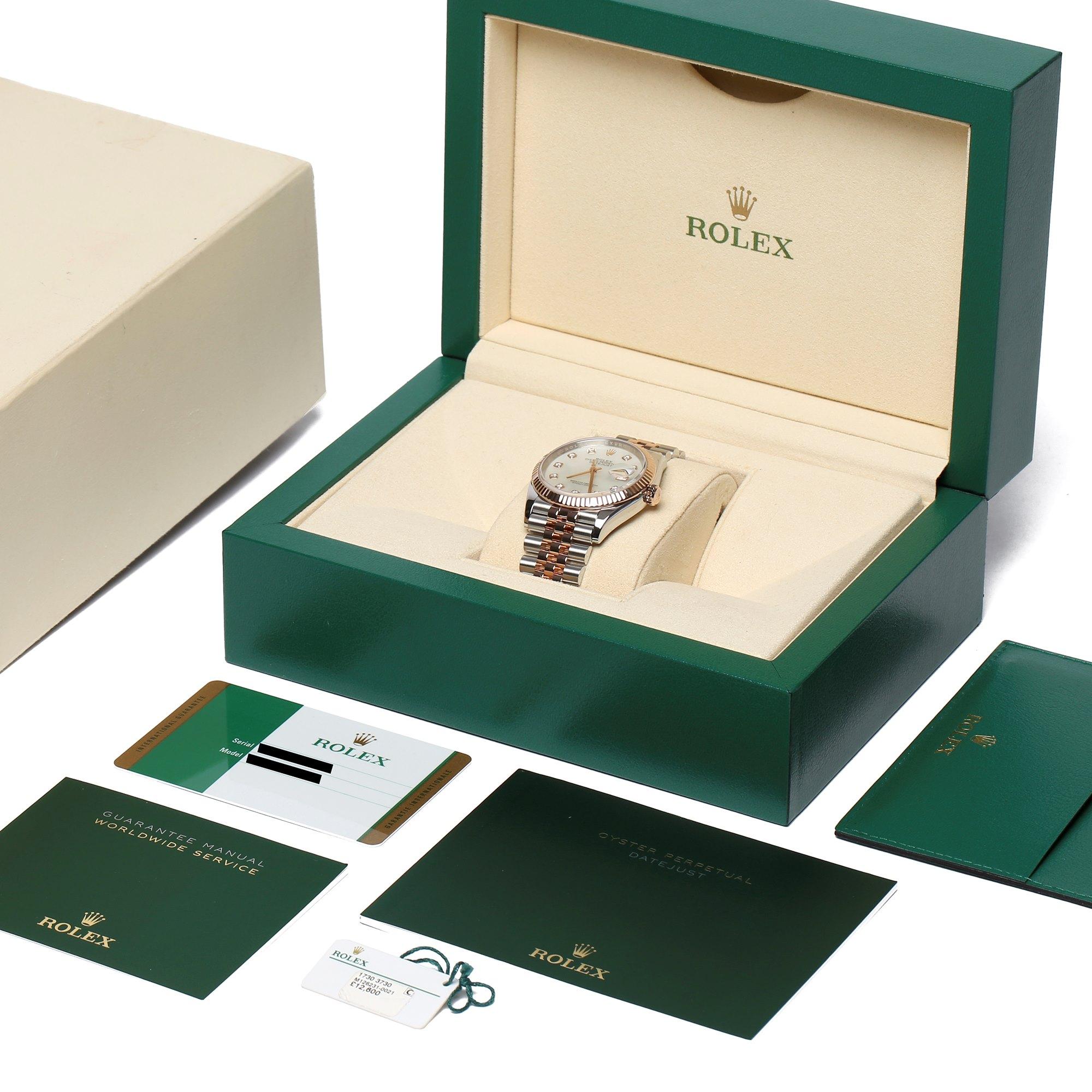 Rolex Datejust 36 126231 Unisex Rose Gold & Stainless Steel Watch 4