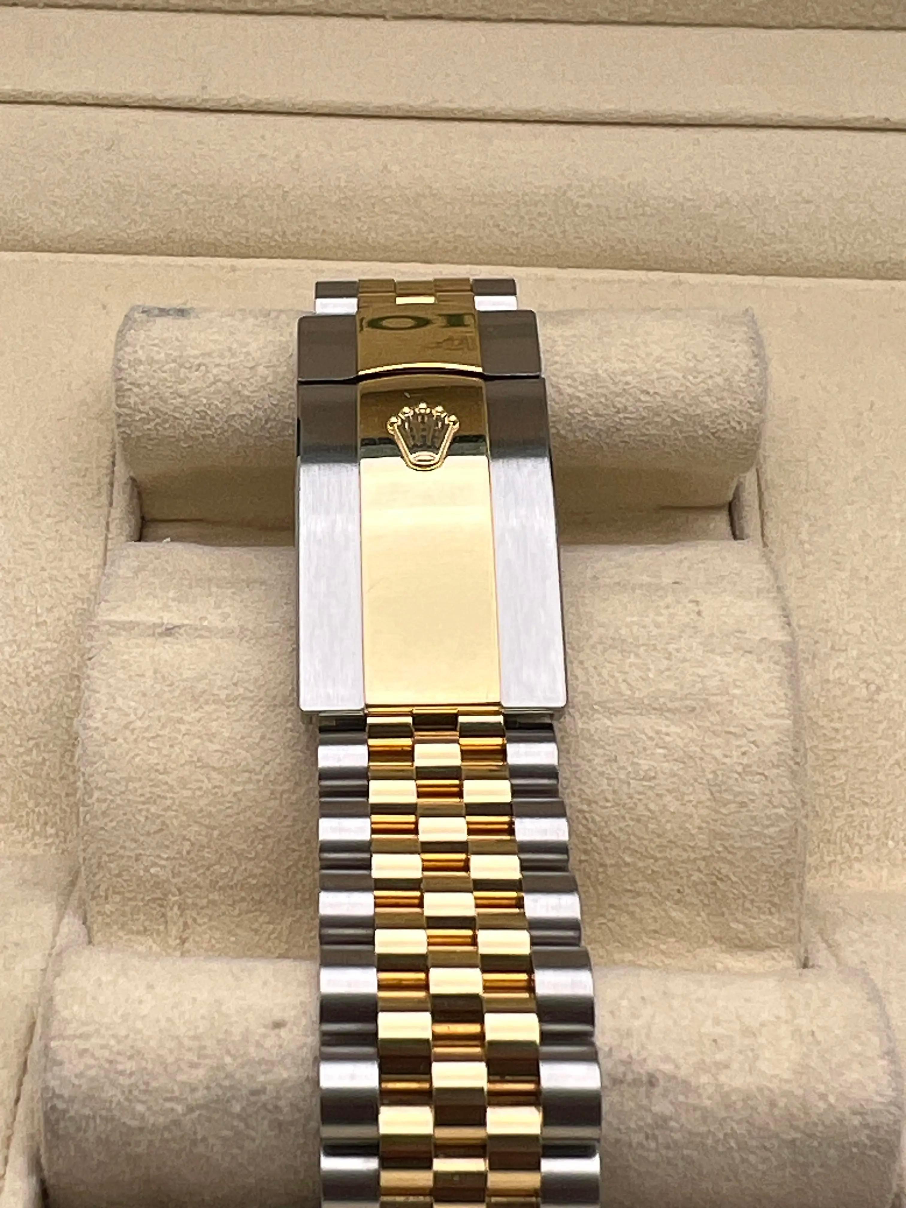 Rolex Datejust 36 126283RBR Factory Diamant-Lünette & Champagner-Zifferblatt Box Papiere im Angebot 6