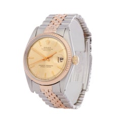 Rolex Datejust 36 1601 Men's Stainless Steel and Rose Gold Watch