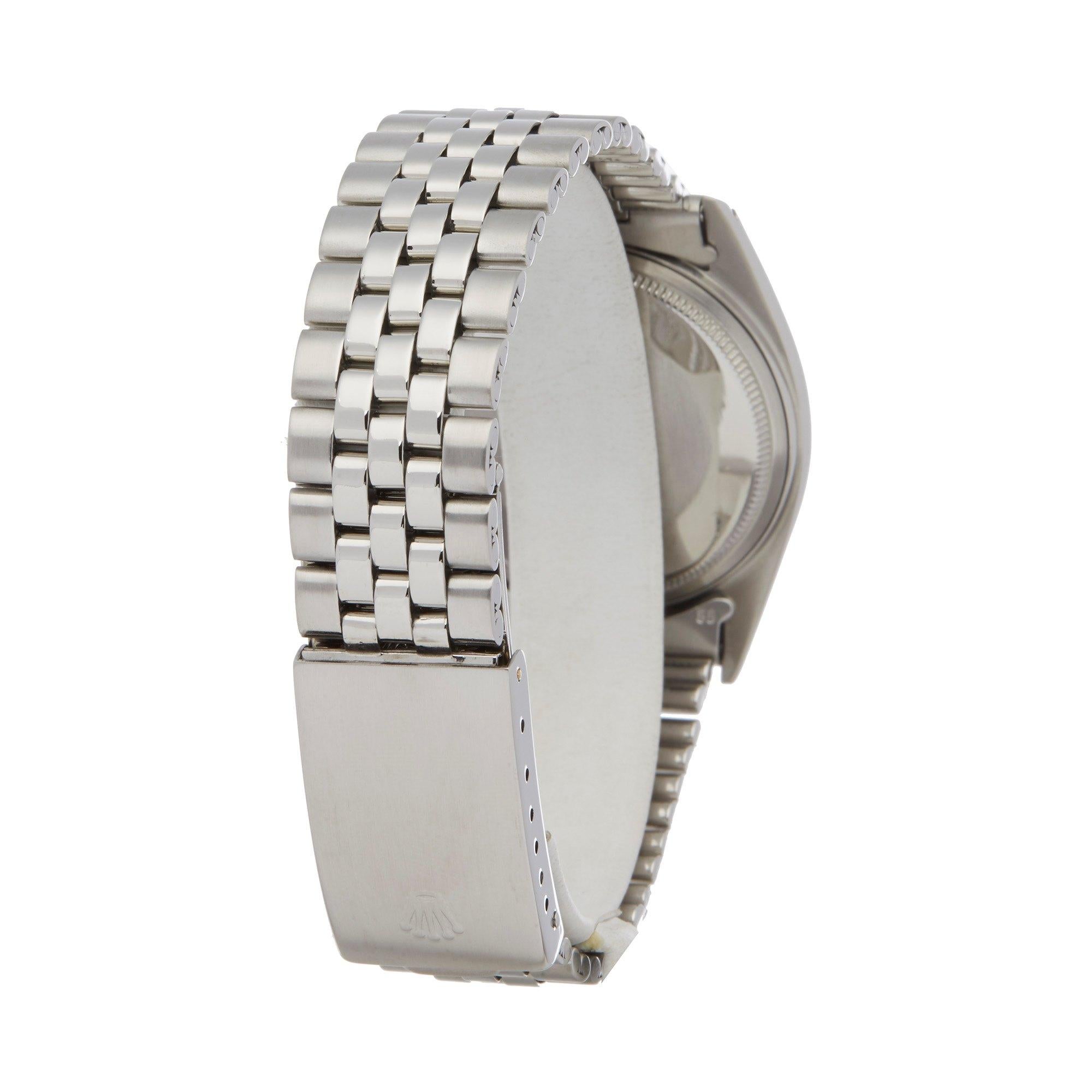 Rolex Datejust 36 1601 Men's Stainless Steel Step Dial Watch 1