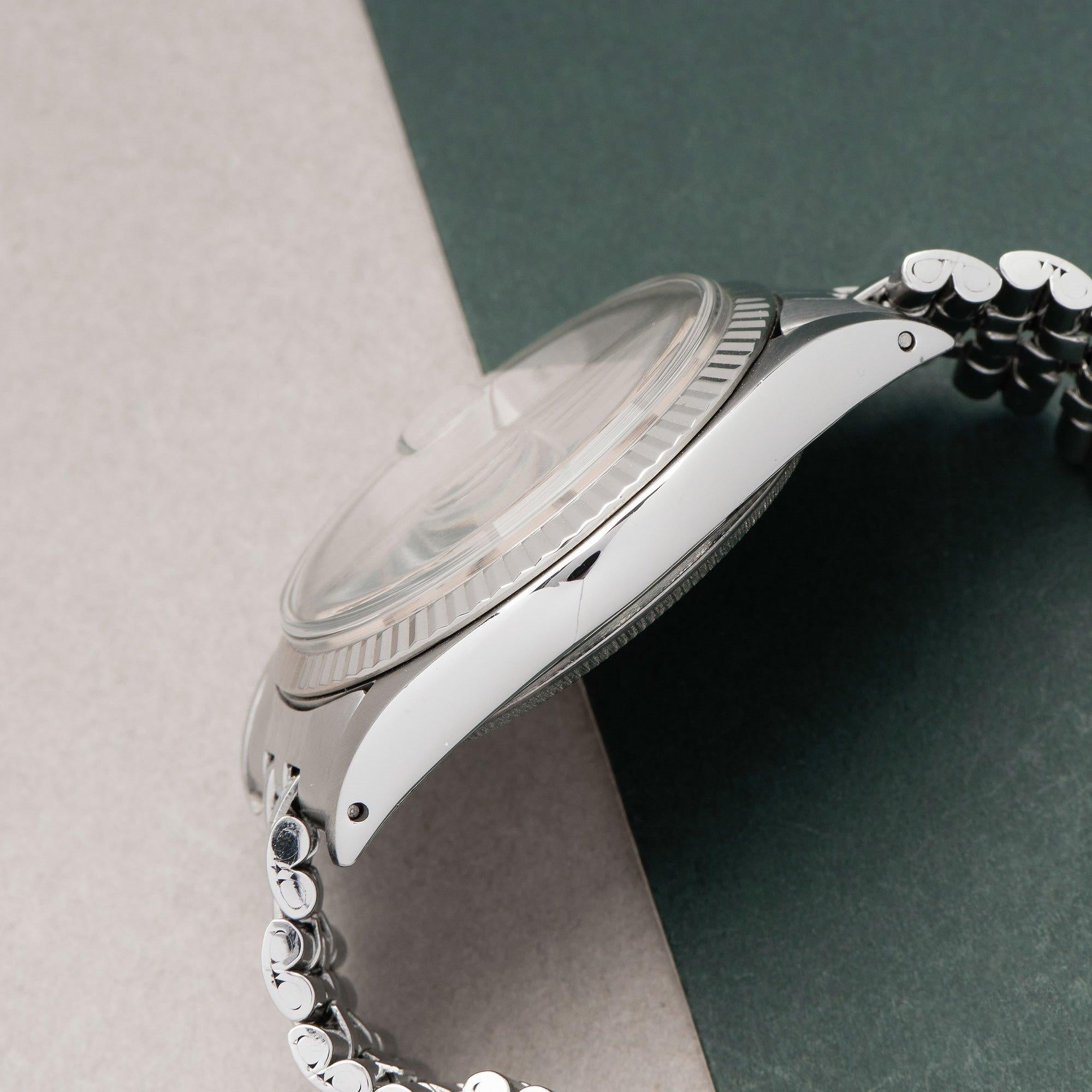 Women's or Men's Rolex Datejust 36 1601 Men White Gold & Stainless Steel 0 Watch