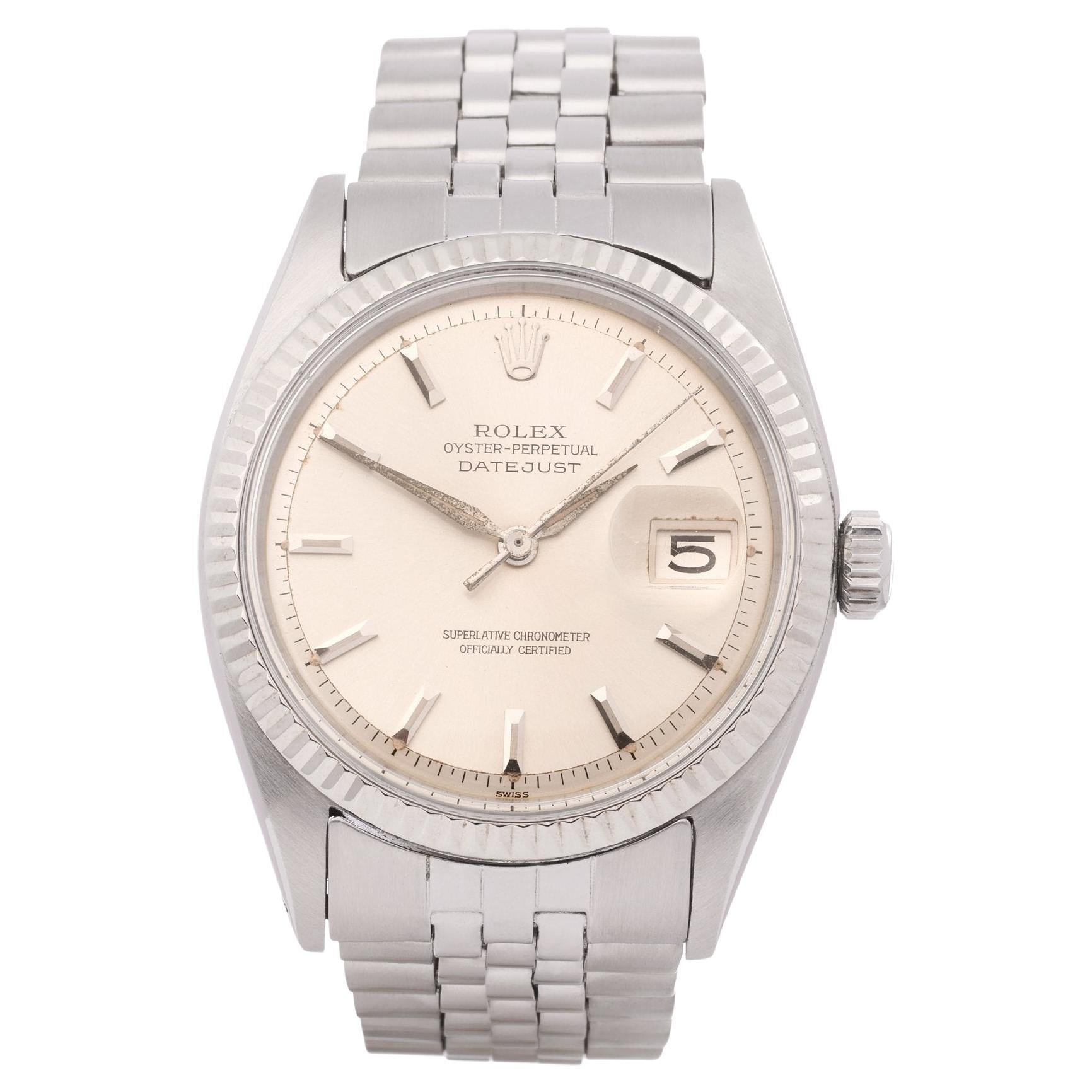 Rolex Datejust 36 1601 Men White Gold & Stainless Steel 0 Watch