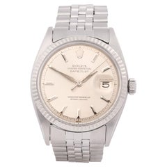 Vintage Rolex Datejust 36 1601 Men White Gold & Stainless Steel 0 Watch