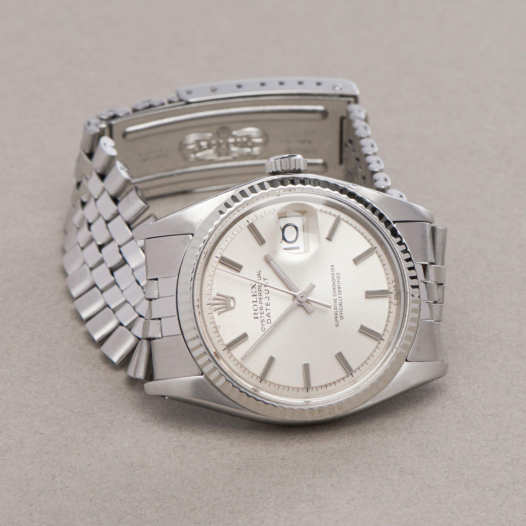 Rolex Datejust 36 1601 Men White Gold & Stainless Steel 18K Watch 1
