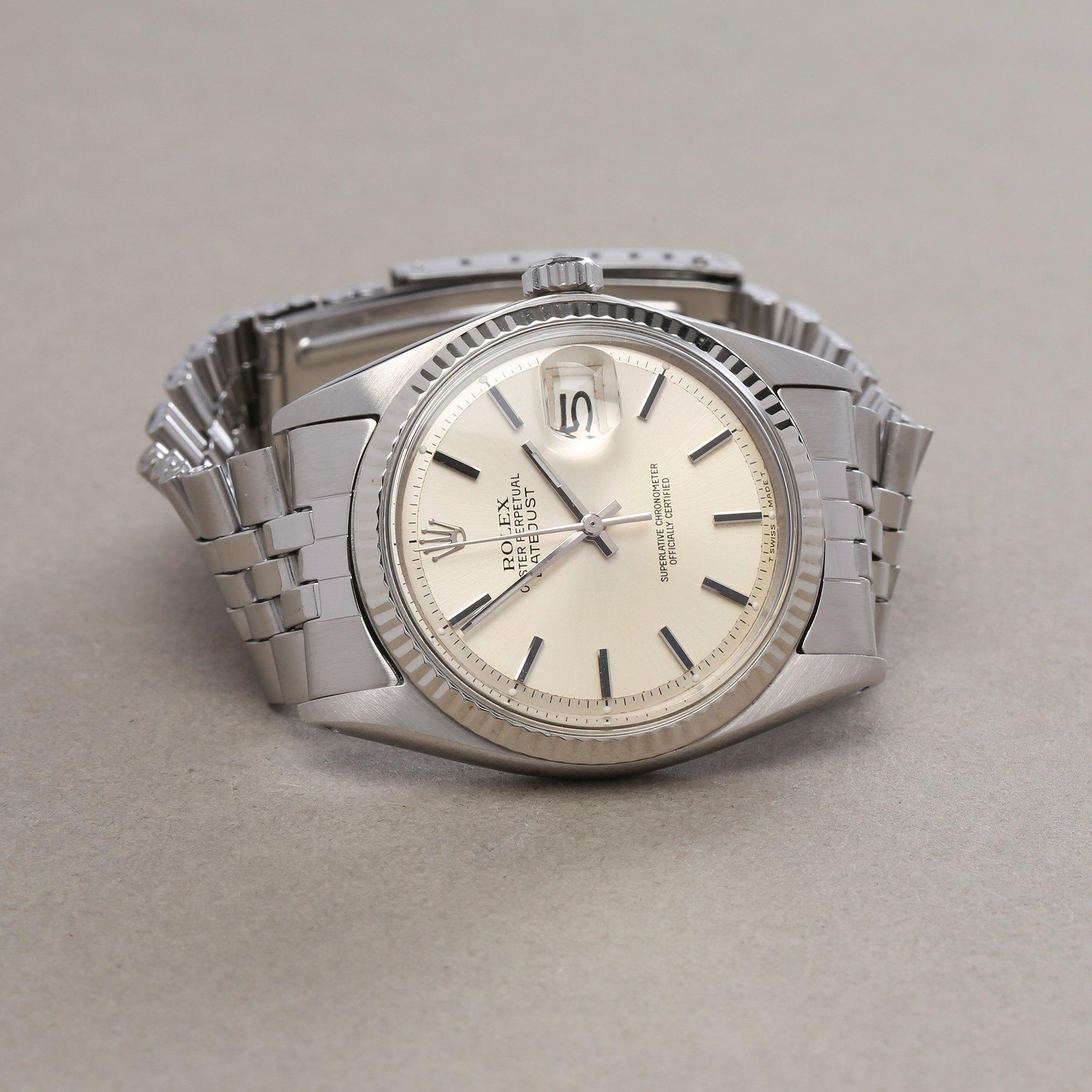Rolex Datejust 36 1601 Men White Gold & Stainless Steel Watch In Good Condition In Bishops Stortford, Hertfordshire