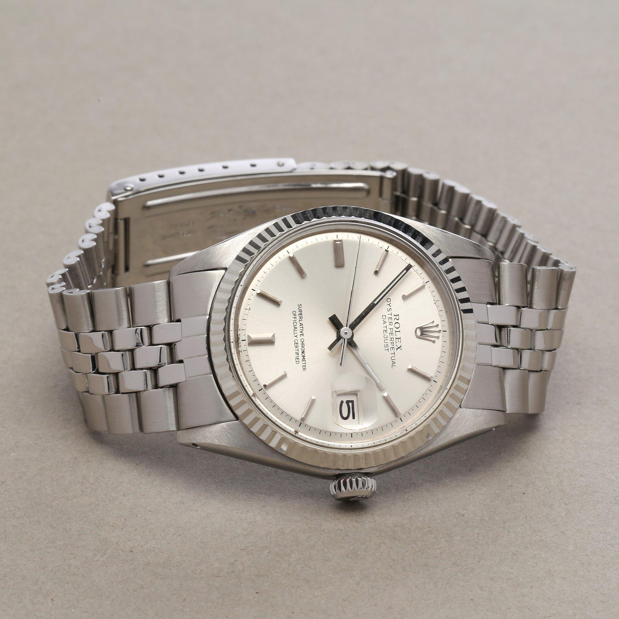 Rolex Datejust 36 1601 Men's White Gold & Stainless Steel Watch In Excellent Condition In Bishops Stortford, Hertfordshire