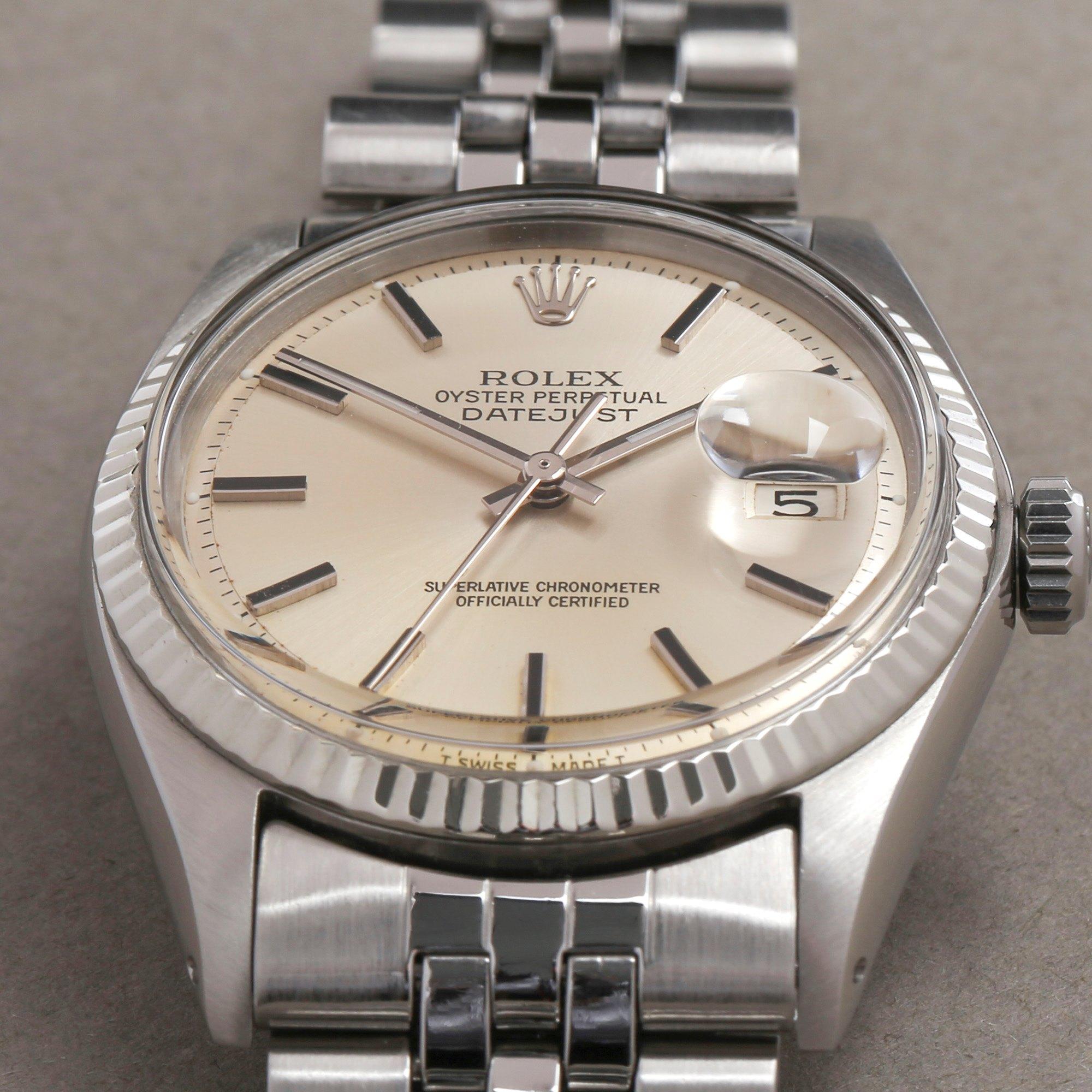 Rolex Datejust 36 1601 Men White Gold & Stainless Steel Watch 2
