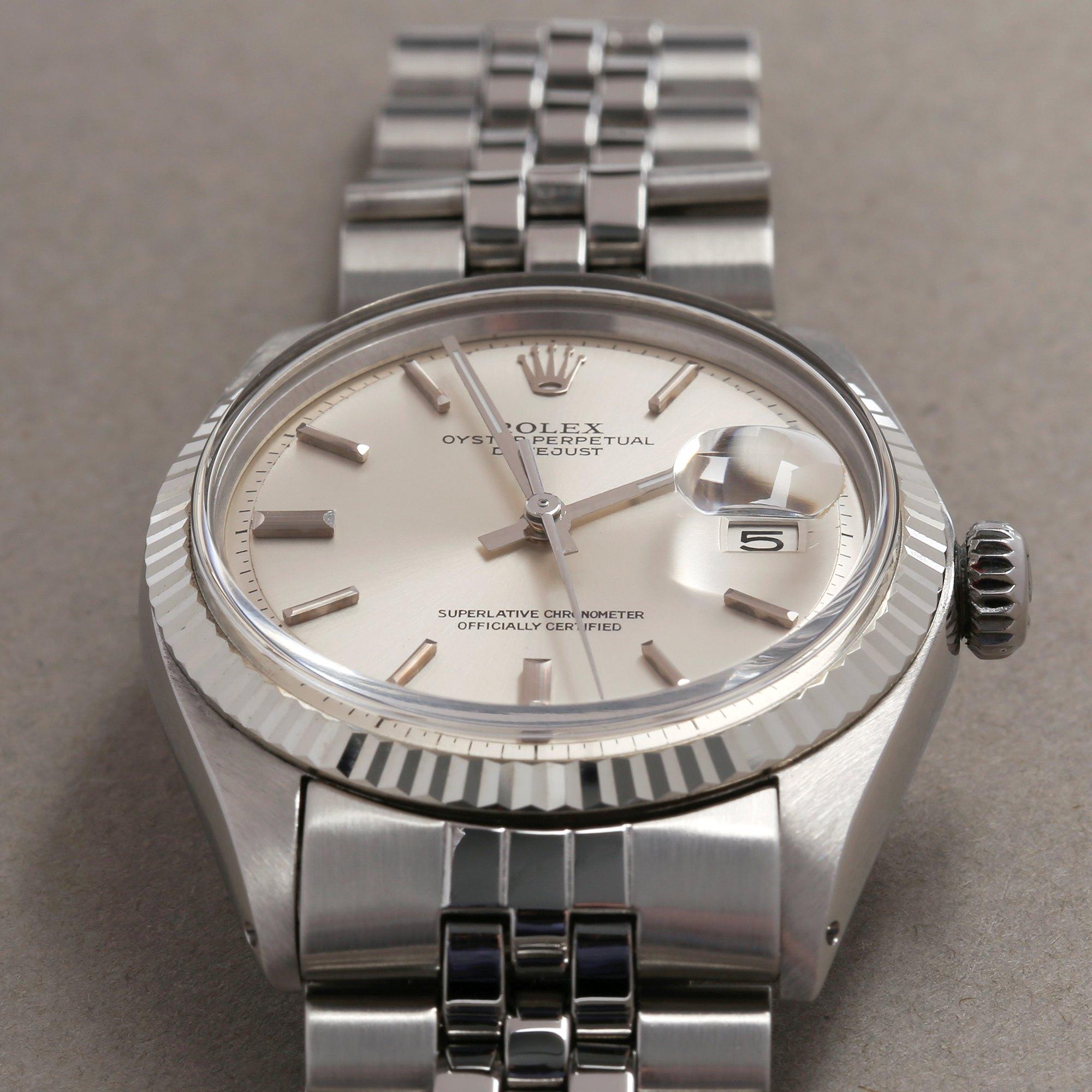 Rolex Datejust 36 1601 Men's White Gold & Stainless Steel Watch 2