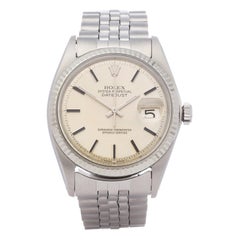 Rolex Datejust 36 1601 Men White Gold & Stainless Steel Watch