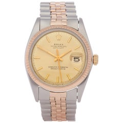 Rolex Datejust 36 1601 Men's Stainless Steel and Rose Gold Watch