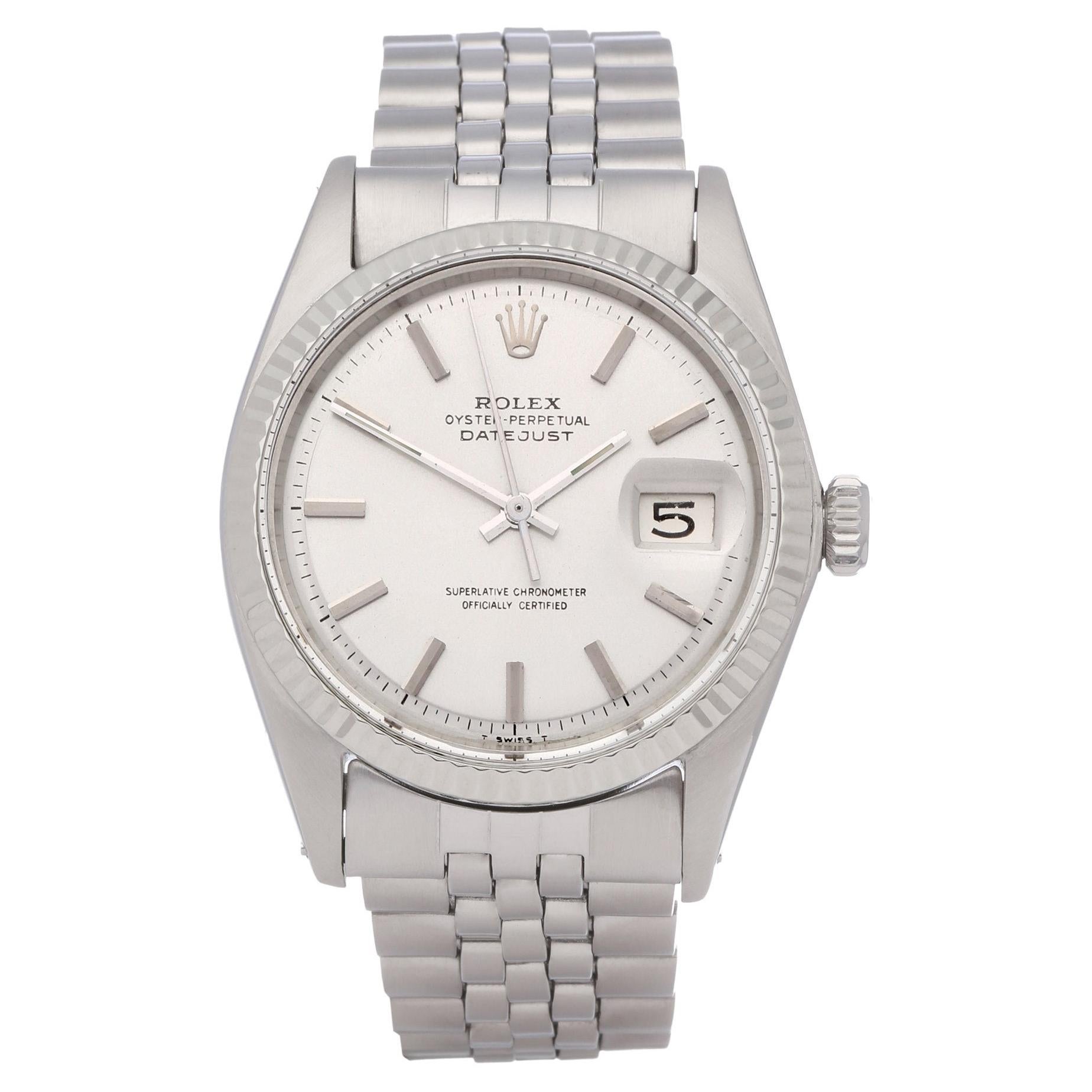 Rolex Datejust 36 1601 Men's White Gold & Stainless Steel 0 Watch