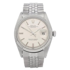 Vintage Rolex Datejust 36 1601 Men's White Gold & Stainless Steel Watch