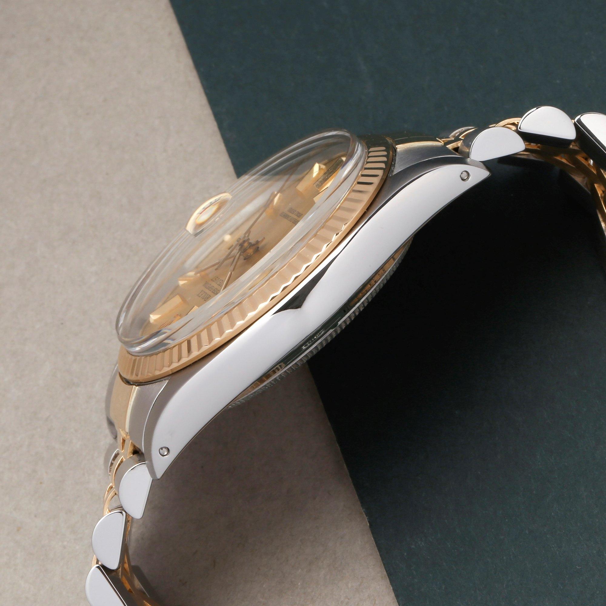Rolex Datejust 36 16013 Unisex Yellow Gold & Stainless Steel Watch 2