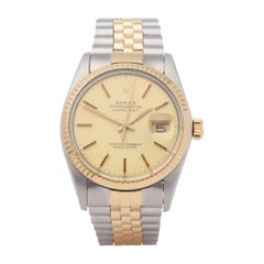 Rolex Datejust 36 16013 Unisex Yellow Gold 
Stainless Steel Watch