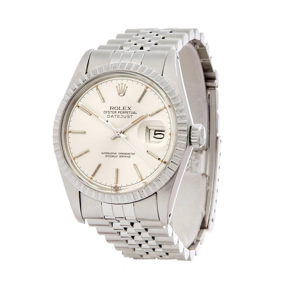 Ref: W5016
Manufacturer: Rolex
Model: Datejust
Model Ref: 16030
Age: 8th April 1981
Gender: Mens
Complete With: Xupes Presenation Pouch & Guarantee
Dial: Silver Baton
Glass: Plexiglass
Movement: Automatic
Water Resistance: To Manufacturers