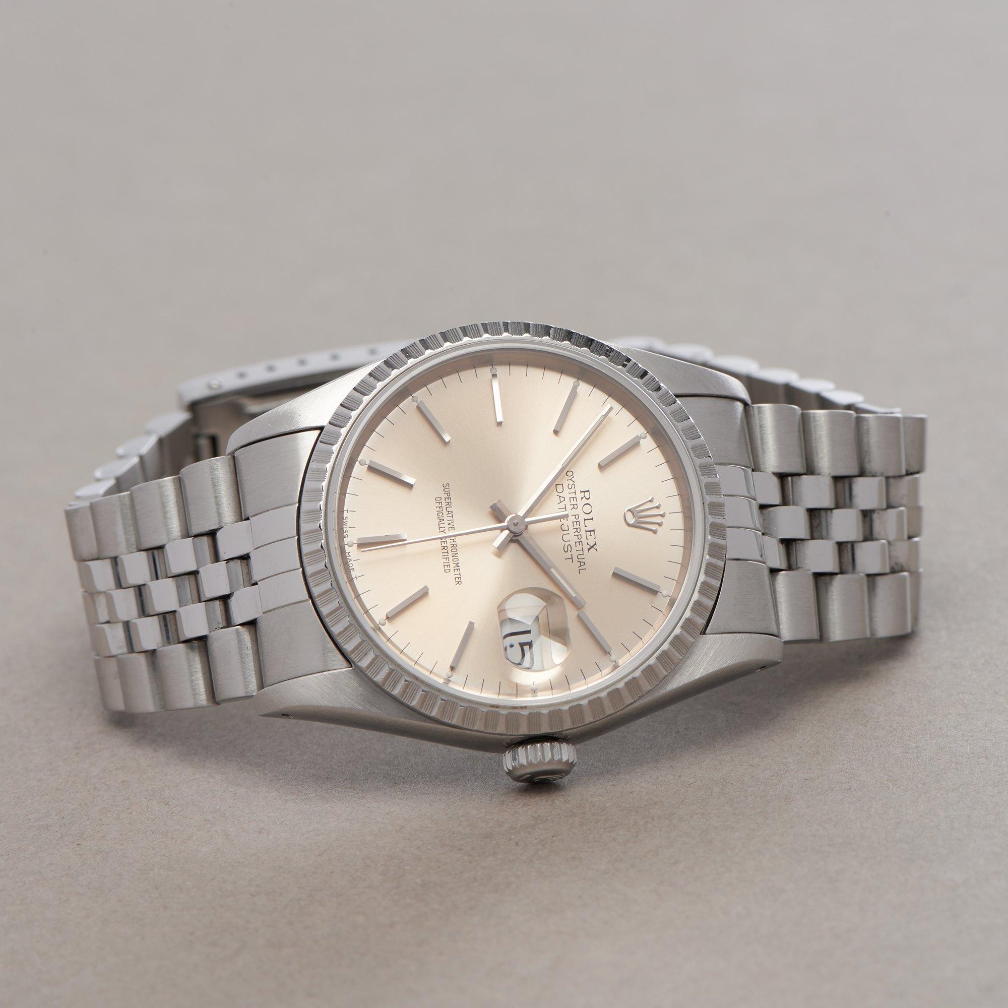 Rolex Datejust 36 16220 Men White Gold & Stainless Steel 0 Watch In Good Condition For Sale In Bishops Stortford, Hertfordshire