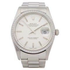 Rolex Datejust 36 16220 Unisex Stainless Steel Linen Dial Watch
