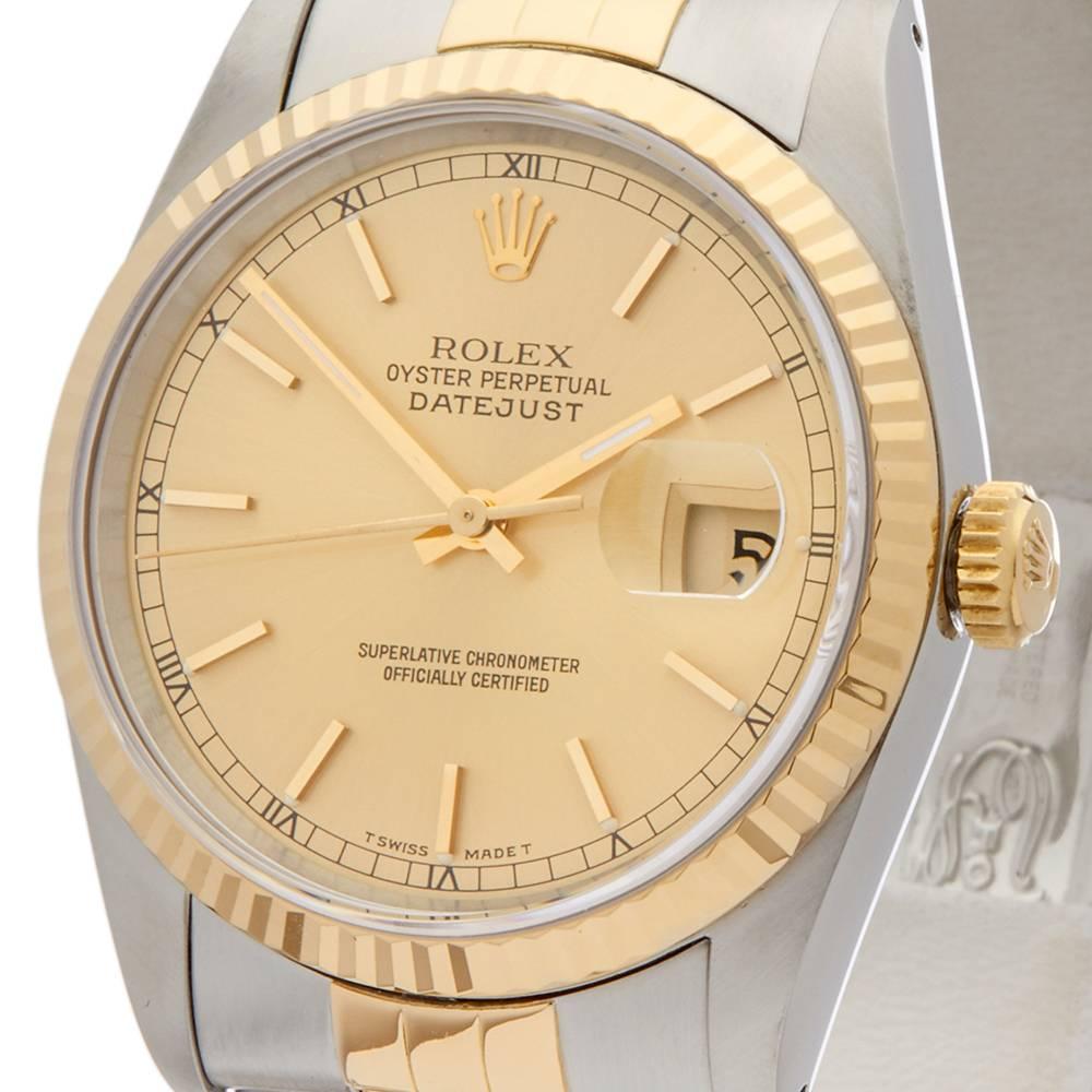 Rolex Datejust 36 16233 In Excellent Condition In Bishop's Stortford, Hertfordshire