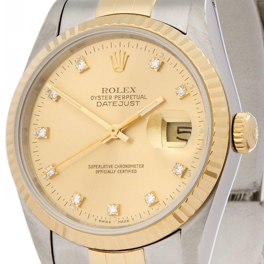 Rolex Datejust 36 16233 In Excellent Condition In Bishop's Stortford, Hertfordshire