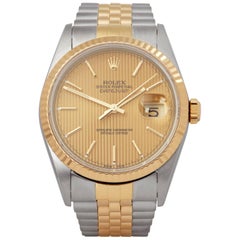 Rolex Datejust 36 16233 Unisex Stainless Steel and Yellow Gold Watch