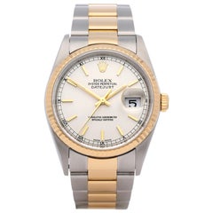 Rolex Datejust 36 16233 Unisex Stainless Steel and Yellow Gold Watch