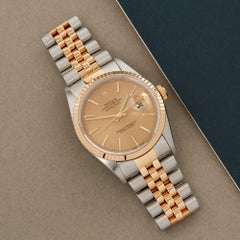 Rolex Datejust 36 16233 Unisex Stainless Steel and Yellow Gold Watch