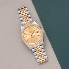 Rolex Datejust 36 16233 Unisex Yellow Gold & Stainless Steel 18K Watch