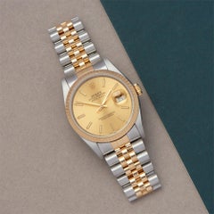 Rolex Datejust 36 16233 Unisex Yellow Gold & Stainless Steel 18K Watch