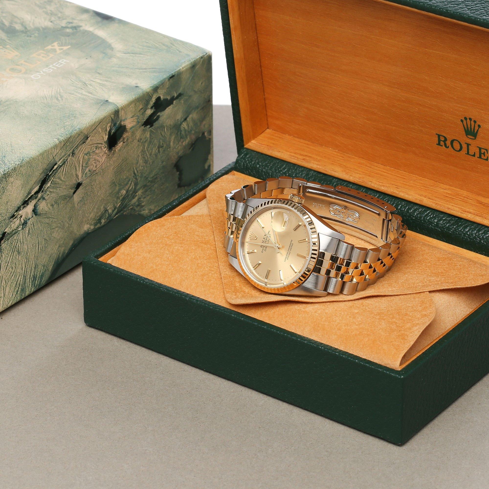 Rolex Datejust 36 16233 Unisex Yellow Gold & Stainless Steel Watch 6