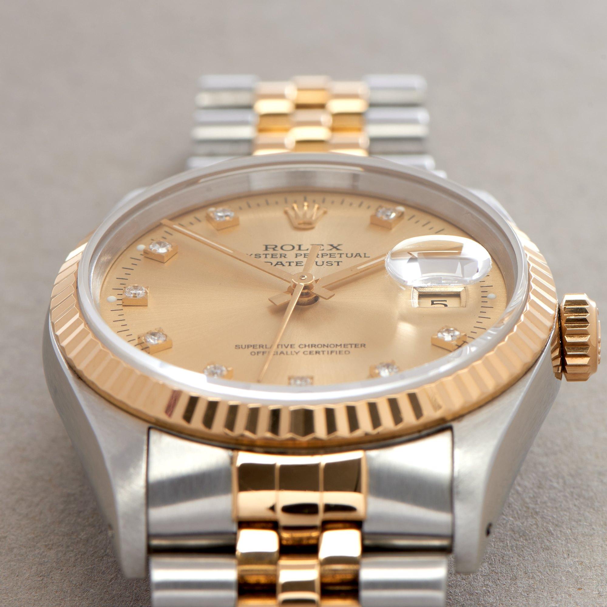 Rolex Datejust 36 16233G Unisex Yellow Gold & Stainless Steel 0 Watch 1