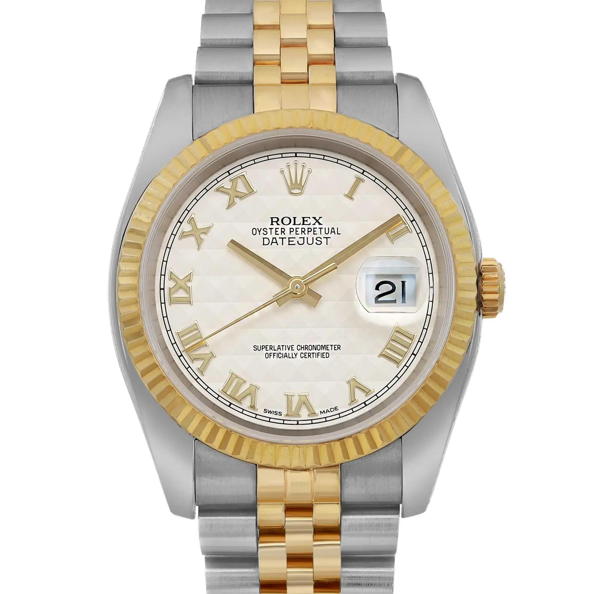 Pre-owned. Excellent condition. No original box and papers. Comes with a chronostore box.

Brand Information
Brand: Rolex
Model: Rolex Datejust 116233
Model Number: 116233
Country/Region of Manufacture: Switzerland
Style: Luxury
Vintage: