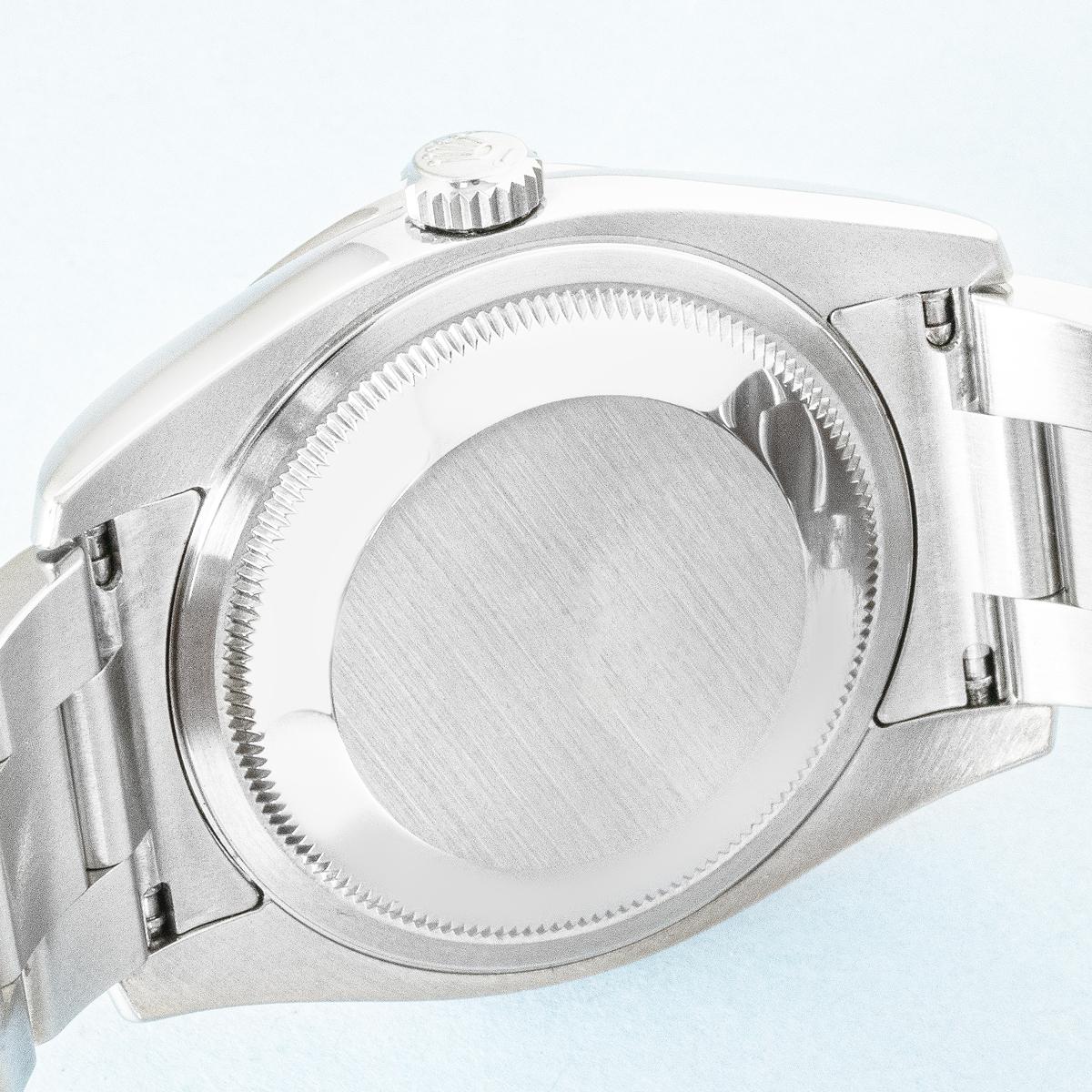 Rolex Datejust 36 Black Jubilee Diamond Dial Diamond Bezel 116244 en Excelente estado para la venta en Mayfair, London, London