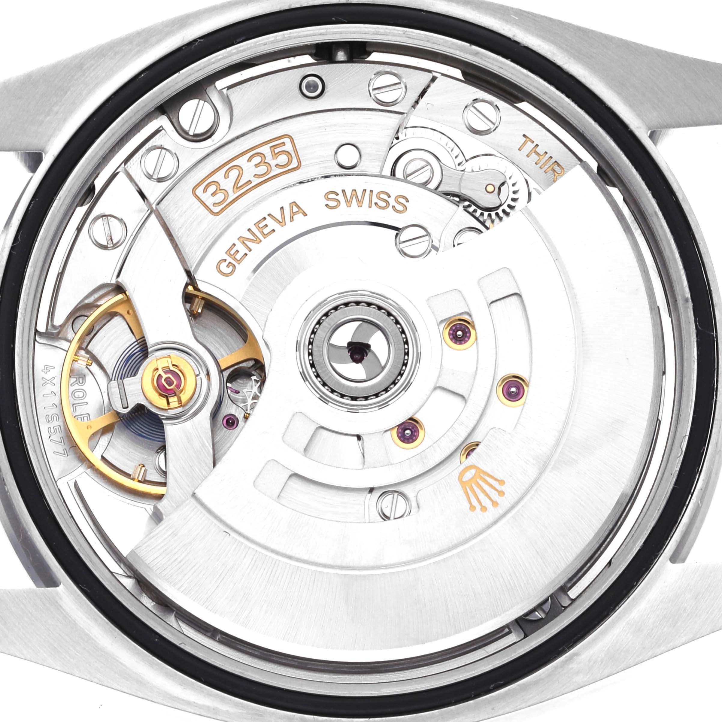 Men's Rolex Datejust 36 Blue Dial Domed Bezel Steel Mens Watch 126200 Card For Sale