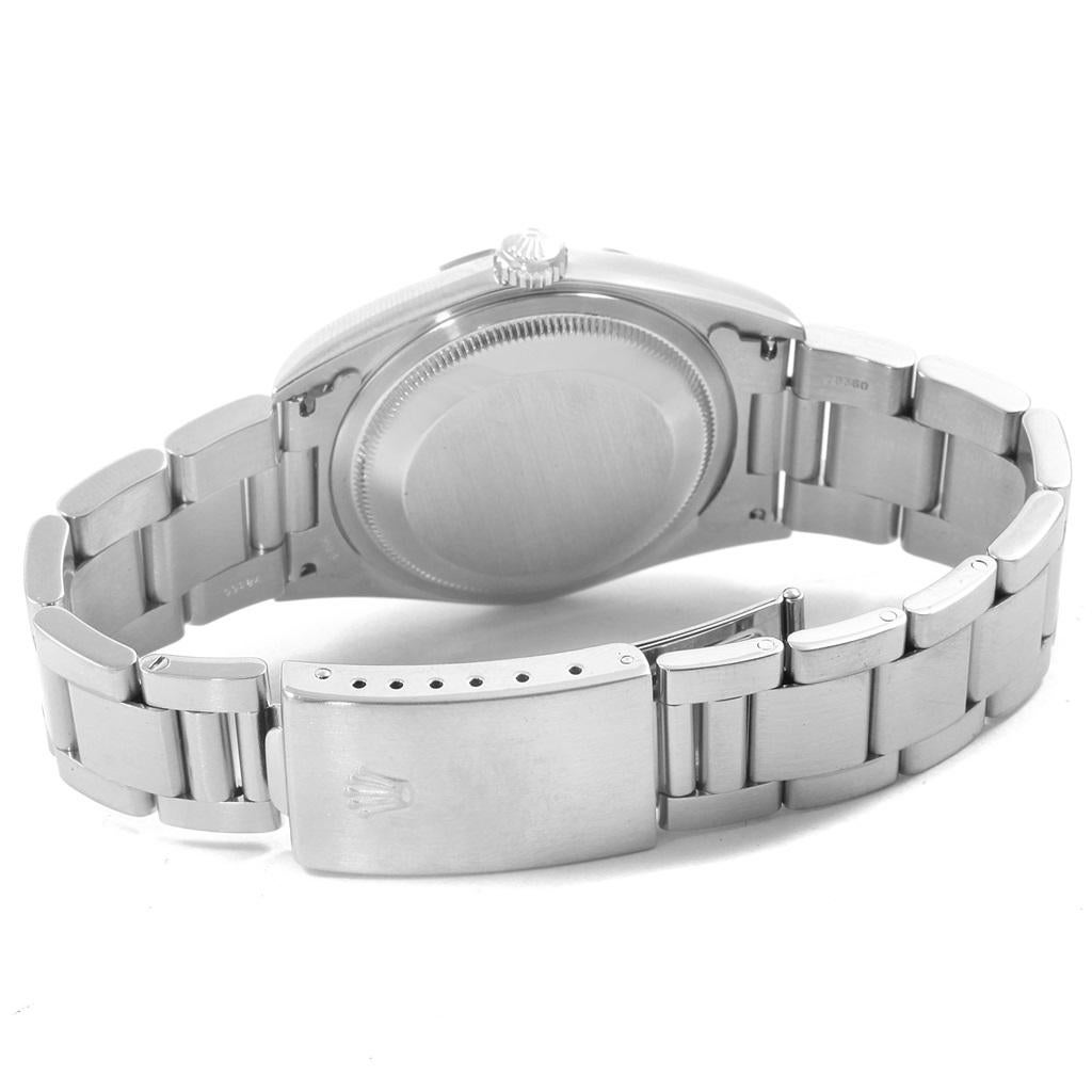 Rolex Datejust 36 Blue Roman Dial Domed Bezel Steel Men's Watch 16200 For Sale 4