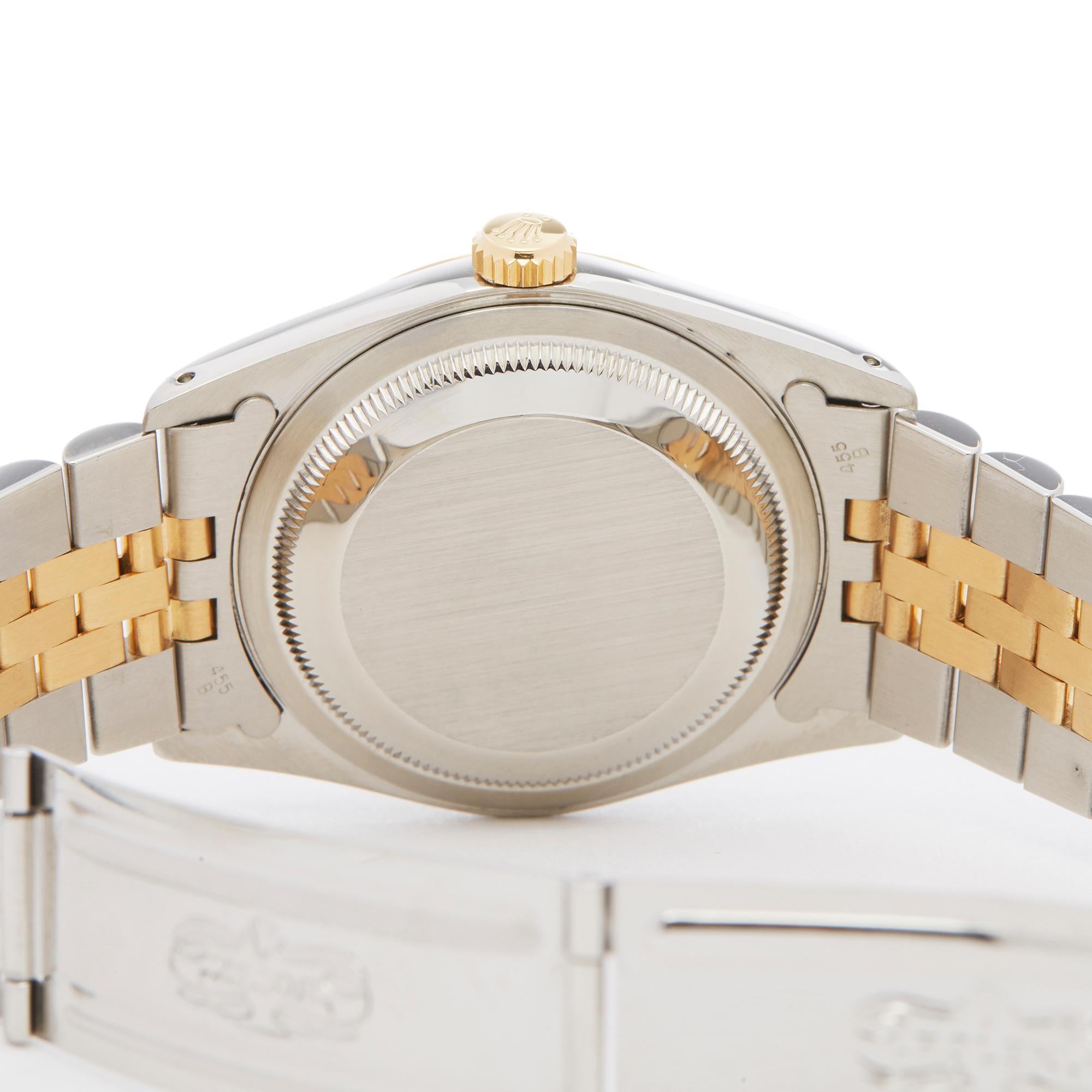 Rolex DateJust 36 Diamond Stainless Steel and Yellow Gold 16233 2