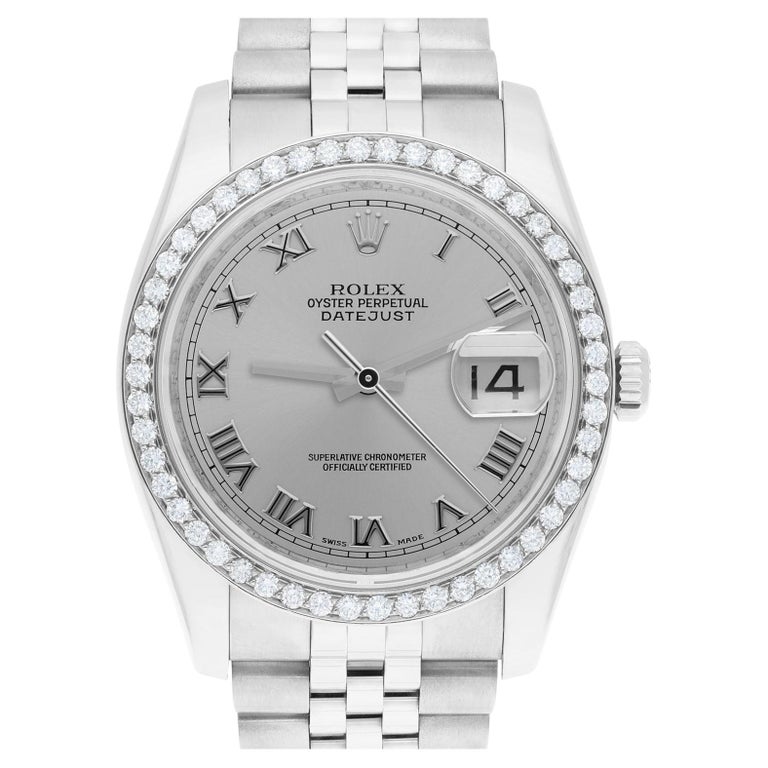 Rolex Datejust 36 Orologio con chiusura nascosta Lunetta di