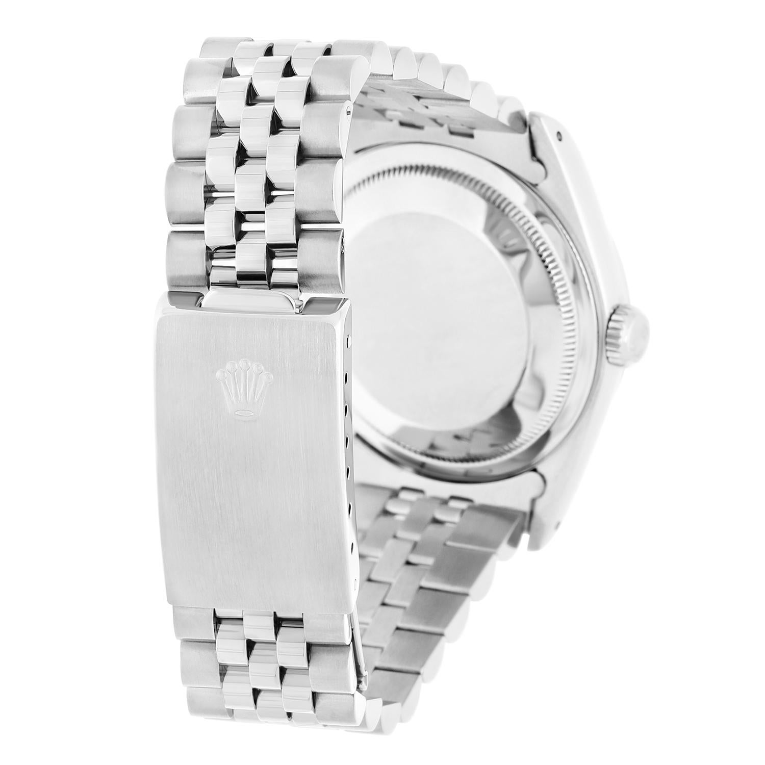 Women's or Men's Rolex Datejust 36mm Stainless Steel 16200 Silver Dial, Jubilee Circa 1991