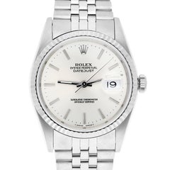 Rolex Datejust 36mm Stainless Steel 16234 Silver Dial, Jubilee Circa 1991