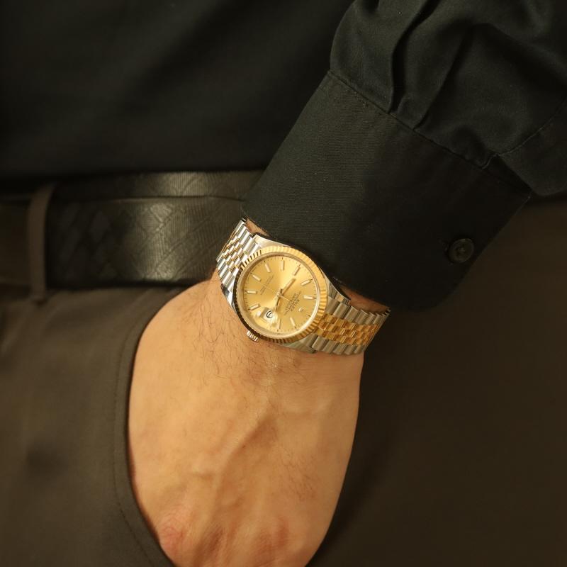 Rolex Datejust 36 Men's Watch 126233 Stainless Steel 18k Gold Automatic 1Yr Wnty For Sale 1