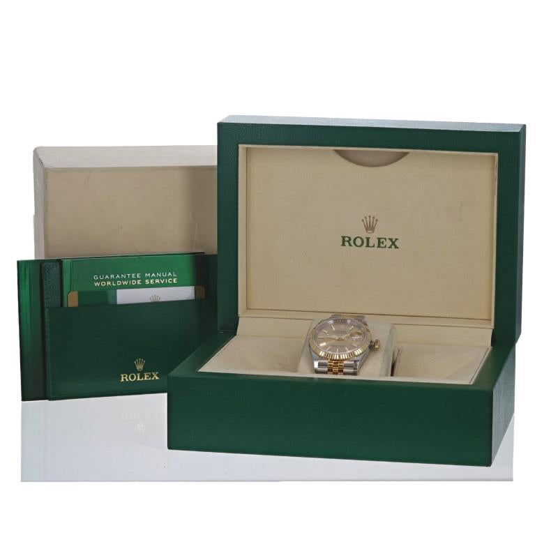 Rolex Datejust 36 Men's Watch 126233 Stainless Steel 18k Gold Automatic 1Yr Wnty For Sale 3
