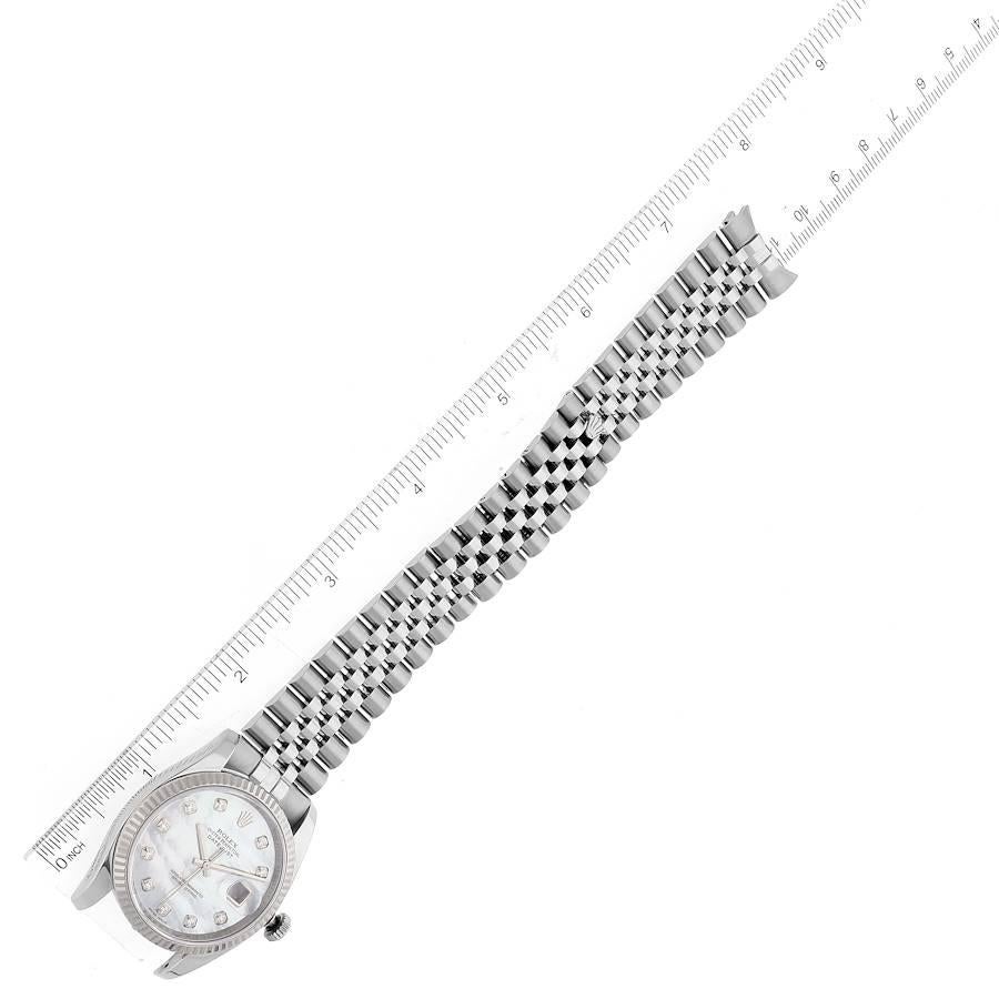 Rolex Datejust 36 Perlmutt-Diamant- Unisex-Uhr 116234 7