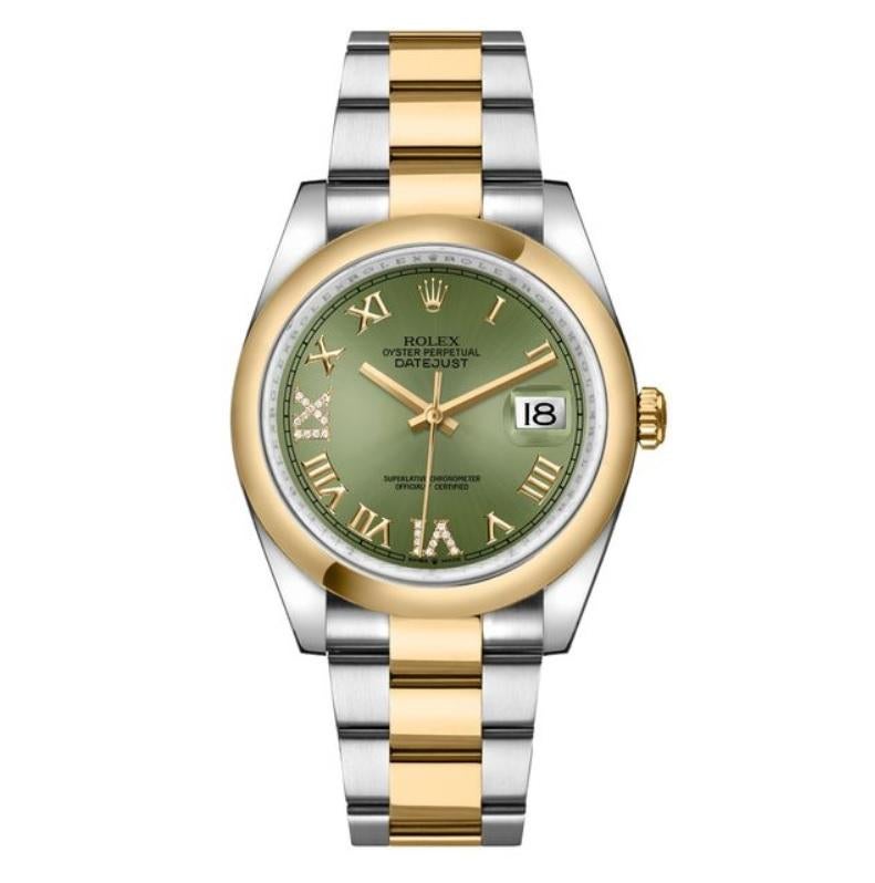 rolex datejust 36 green dial