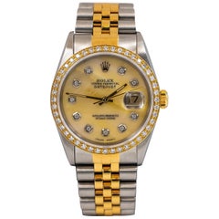 Rolex Datejust 36 Oystersteel Mother of Pearl Dial and 54 Factory Diamonds