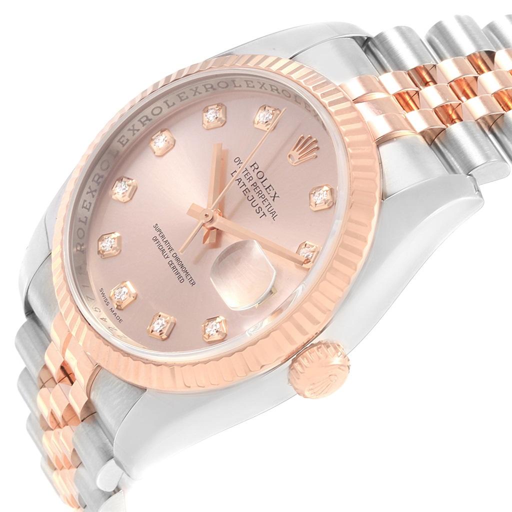 gold rolex with pink face