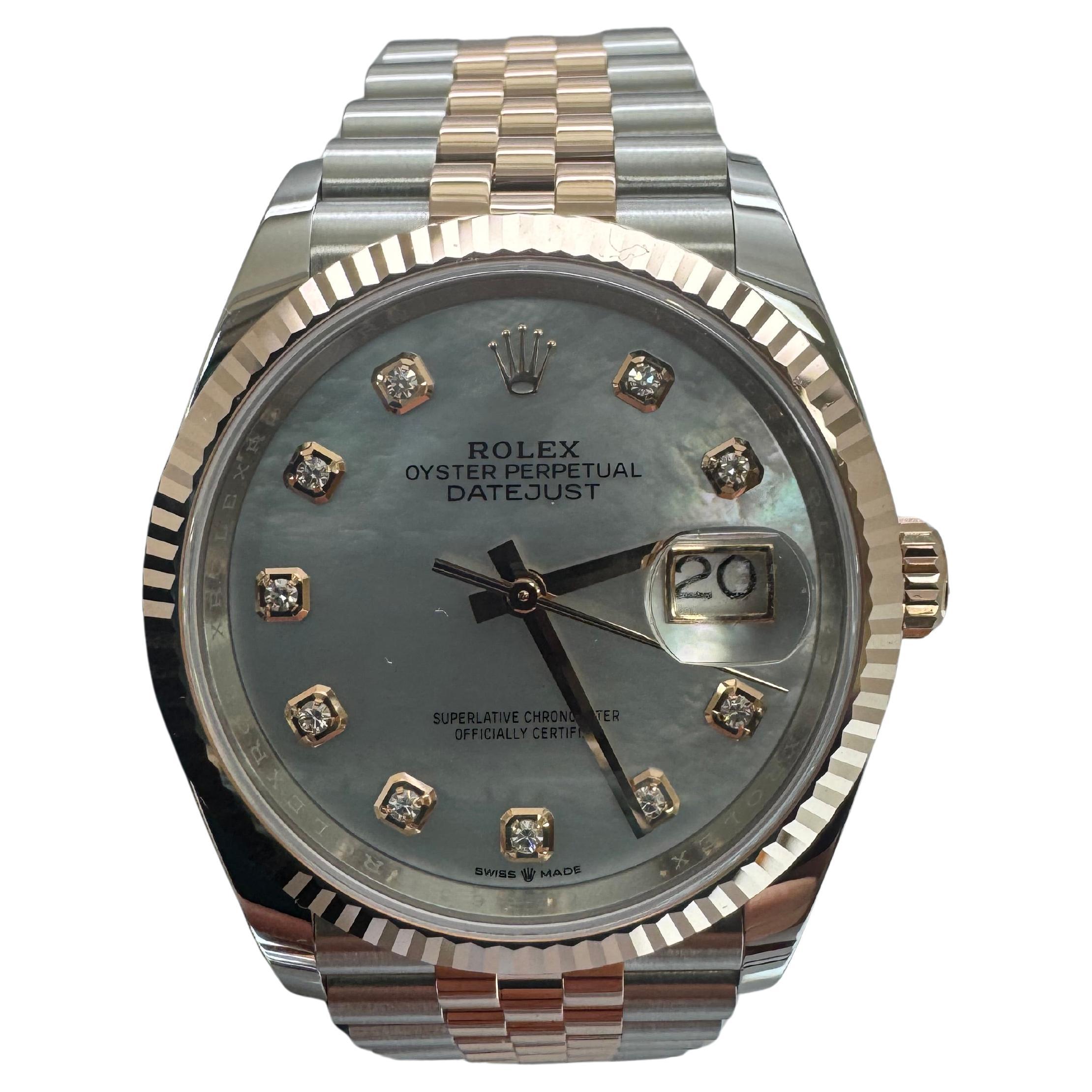 Rolex Datejust 36, reference 126231 MOP Diamond Ladies Watch