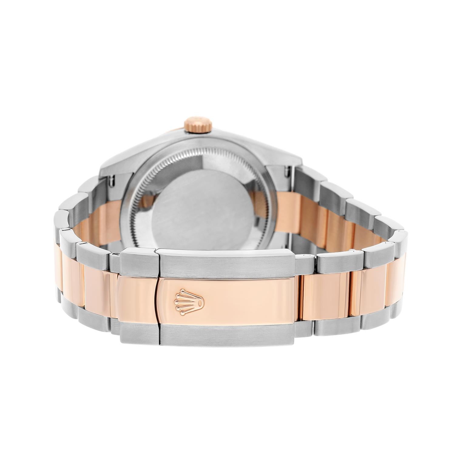 Rolex Datejust 36 Rose Gold/Steel Dark Rhodium Index Dial, Domed Bezel Oyster 2