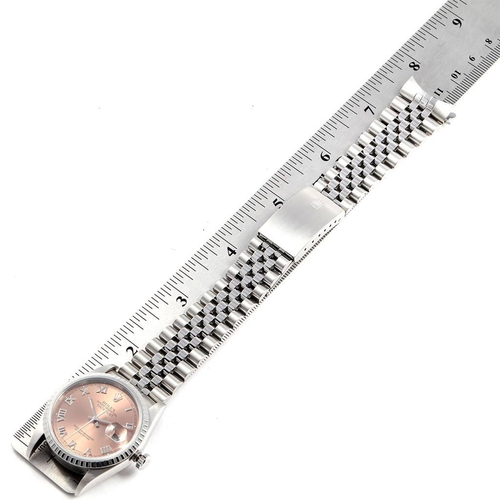 Rolex Datejust 36 Salmon Roman Dial Steel Men’s Watch 16220 6