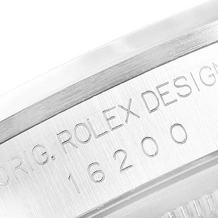 Rolex Datejust 36 Silver Baton Dial Steel Men's Watch 16200 Box 4