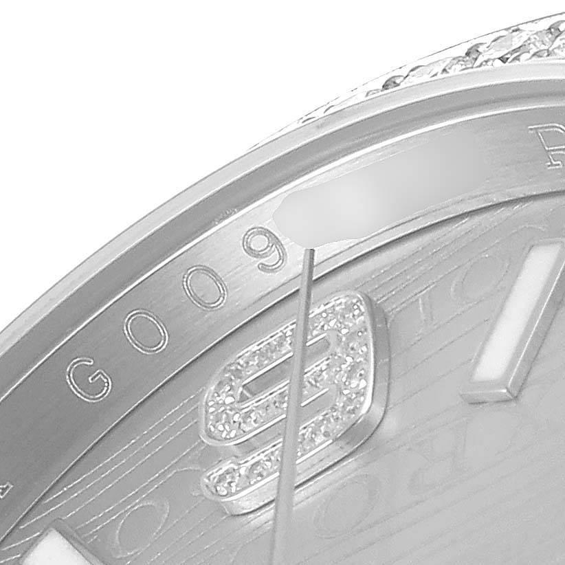 Rolex Datejust 36 Silver Wave Diamond Dial Men's Watch 116244 For Sale 3