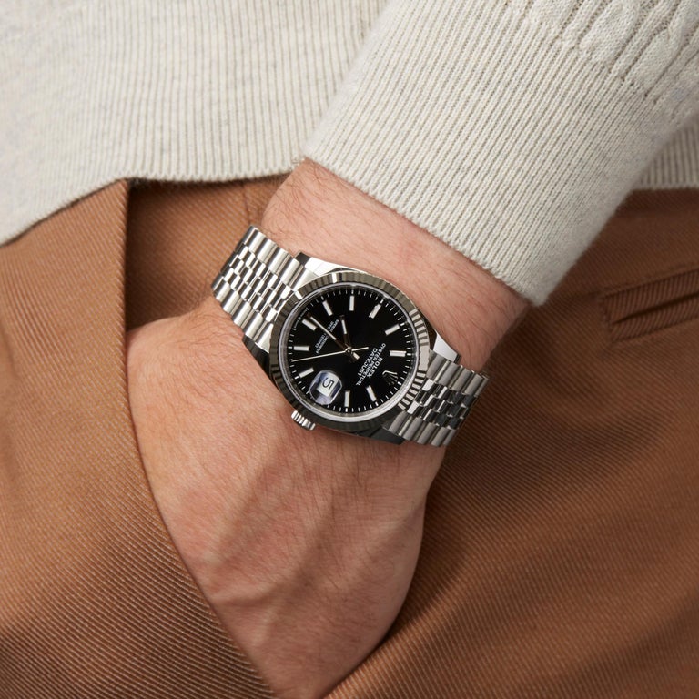 rolex datejust 36 on wrist